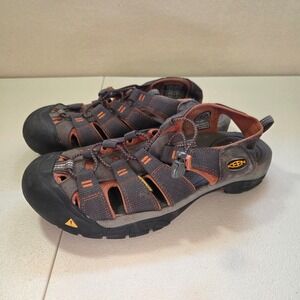 KEEN Newport H2 Water Sandals Men's Size 11.5 US Brown Orange Sport Outdoor